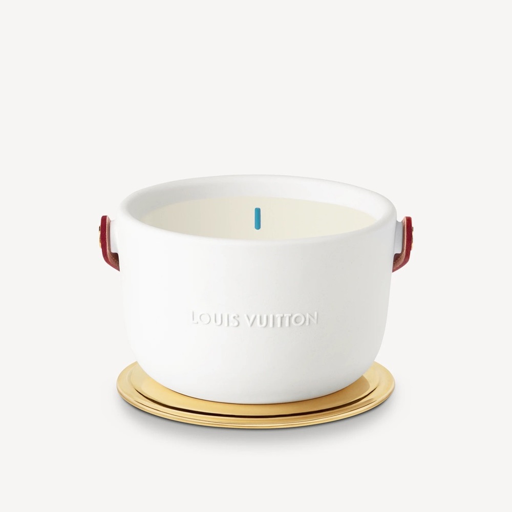 💯Authentic Louis Vuitton Empty Candle Holder (ÎLE BLANCHE FRAGRANCE CANDLE)